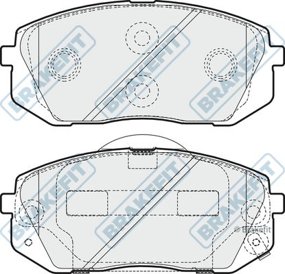 APEC BRAKING Bremžu uzliku kompl., Disku bremzes PD3234